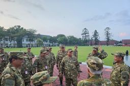 Ini penampakan anggota Kabinet Merah Putih kenakan seragam komcad di Akmil