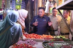 Bupati Bekasi tinjau Pasar Serang cek harga dan ketersediaan bahan pokok