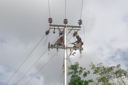 PLN nyalakan ratusan rumah warga di Desa Pengkadan Sungai Rupa