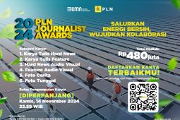 Banjir peminat, pendaftaran PLN Journalist Award 2024 diperpanjang hingga 14 November 2024