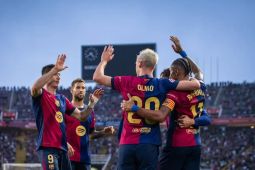 Liga Spanyol - Barcelona sikat Espanyol 3-1