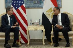 Menlu Mesir kunjungi perbatasan Gaza, tolak visi "Israel Raya"