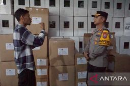 Kapolres Mojokerto pastikan keamanan logistik pilkada