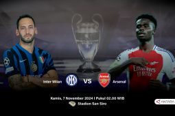 Inter Milan berikan Arsenal kalah pertama di Liga Champions