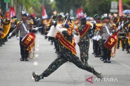Kirab api semangat Brimob tunjukkan kesiapan personil jaga Kaltim