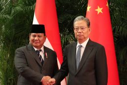 Prabowo temui Ketua Kongres Rakyat Nasional China Zhao Leji