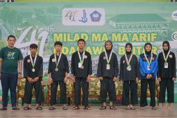Tim SMPN Nglegok raih juara umum Kejuaraan Pencak Silat Ma'arif Cup 2024