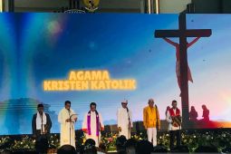 TNI/Polri dan tokoh lintas agama di Bali doa bersama untuk sukses Pilkada