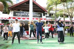 Pjs Wali Kota Makassar akhiri masa jabatannya dengan senam bersama