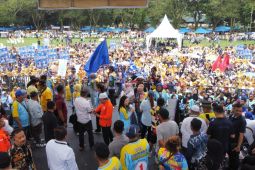 20.000 massa hadiri kampanye akbar pasangan Syah Afandin-Tiorita Surbakti