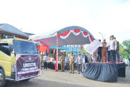 Pj Bupati HSS dan unsur terkait lepas distribusi logisitik pilkada