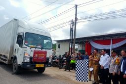 Ribuan paket logistik pemilu mulai didistribusikan ke setiap TPS Batanghari