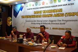 Kemenkumham Aceh gelar rapat koordinasi pengawasan orang asing