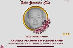 Seorang anggota KPPS Muara Enim meninggal dunia