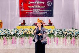 Anggota DPD RI Febriyanthi Hongkiriwang sosialisasi Empat Pilar Kebangsaan di Forum Dewan Adat Wita Mori se Kabupaten Morowali Utara