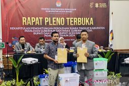 KIP Aceh Barat tetapkan Tarmizi-Said Fadheil pemenang Pilkada 2024, raih 55,25 persen suara