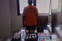 Polda Babel amankan warga Sumsel miliki belasan paket sabu seberat 90.27 gram