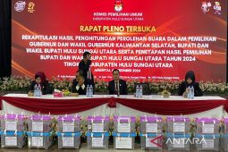 KPU gelar rapat pleno hasil perolehan suara