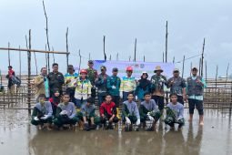 IBT, SMKN Pulau Laut Barat plant 1,000 mangrove on Tamiyang beach