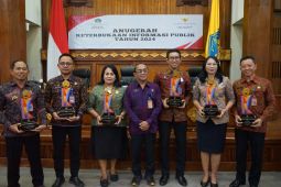 Lima badan publik Denpasar raih penghargaan keterbukaan informasi publik