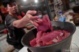 Harga pangan pada Kamis fluktuatif, daging sapi turun jadi Rp131.190 per kg