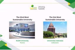 UI naik peringkat dunia versi UI GreenMetric World University Rankings 2024