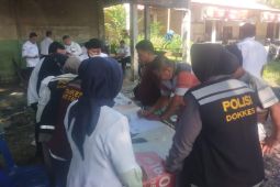Polres Tanjungbalai  tes urine sopir cegah narkoba jelang Natal