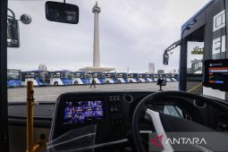 Transjakarta siapkan 30 bus listrik untuk pelantikan kepala daerah