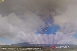 Erupsi Gunung Raung, ketinggian kolom abu capai 2.000 meter