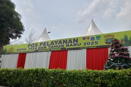 Polisi dirikan posko keamanan Natal dan Tahun Baru di Stasiun Senen