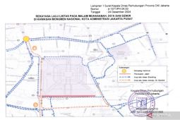 DKI lakukan rekayasa lalu lintas sekitar Monas di Malam Muhasabah pada Senin malam