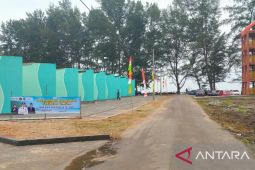 Pemkab Bangka bangun fasilitas umum di wisata Pantai Rebo