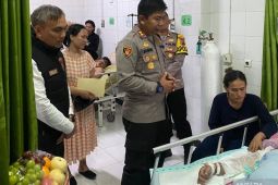 Kapolres Sukabumi jenguk korban penyiraman air keras di RSUD Sekarwangi