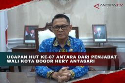 Ucapan HUT Ke-87 ANTARA dari Penjabat Wali Kota Bogor Hery Antasari
