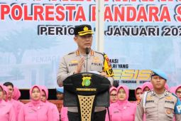 Kapolresta dan 77 Personel Polresta Bandara Soetta naik pangkat