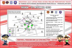 Rekayasa lalu lintas demi kelancaran malam Tahun Baru di Kobar