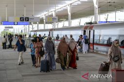 Jumlah penumpang kereta cepat selama 2024