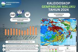 BMKG  catat 2.187 kejadian gempa bumi guncang Maluku sepanjang 2024