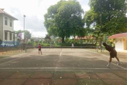 PT Timah siapkan lapangan tingkatkan prestasi atlet tenis