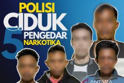 Polres Kubu Raya kenakan pasal berlapis kepada lima pengedar narkoba