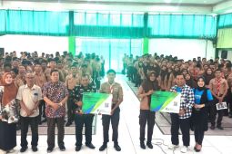 Sebanyak 375 siswa SMK Negeri 3 Buduran terlindungi BPJS Ketenagakerjaan selama magang