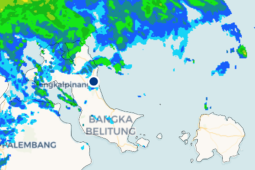 BMKG: Hujan ringan hingga lebat disertai petir guyur wilayah Babel Minggu ini