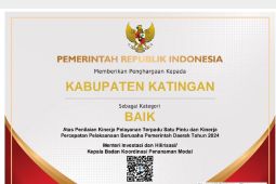Katingan raih kategori terbaik kinerja PTSP tingkat nasional
