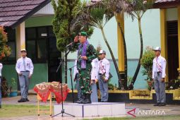 Dandim 0432 Bangka Selatan tekankan kedisiplinan dan nasionalisme kepada pelajar