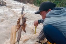 Perjalanan kereta api terganggu akibat banjir di Grobogan