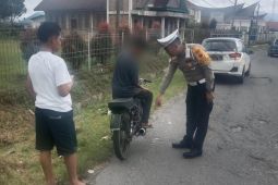 Polres Simalungun operasi knalpot tidak standar di ibu kota kabupaten