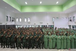 Danrem 051/Wijayakarta berpamitan kepada prajurit Kodim Kabupaten Bekasi