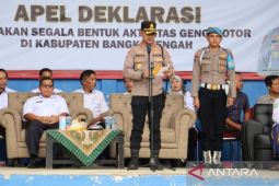 Polres Bangka Tengah dan Forkominda deklarasi bersama tolak geng motor