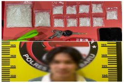 Polres Banjarbaru sita 166,84 gram sabu dari tersangka target operasi