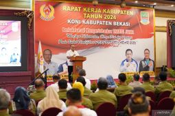 Budiana buka raker KONI Kabupaten Bekasi 2024